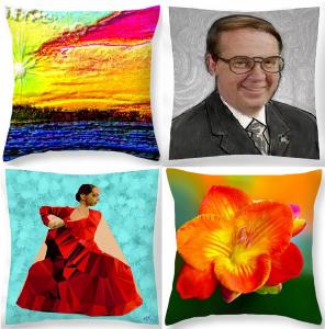 Contemporary Artist Bruce Nutting Now Has Custom Throw Pillows Available